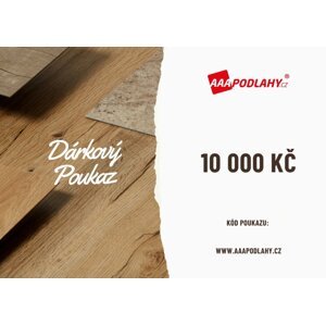 Dárkový poukaz AAA Podlahy 30 000 Kč